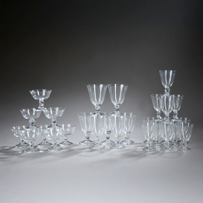 DAUM France. Partie de service de verres en cristal, modèle …