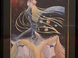 painting of a woman with long blonde hair and a man with long blonde hair and a woman with long blonde hair and a man with long blonde hair
