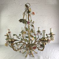 Lustre de style Italien ( Florence ou Venise), à décor de ro… (photo 2)
