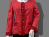 chandelier jacket with beaded trim and buttons, 1960s