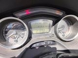 a close up of a speedometer on a motorcycle