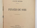an open book with a black and white title on it