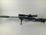 a rifle on a white background with a scope on it