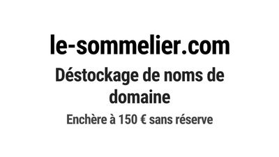 Nom de domaine le-sommelier.com.