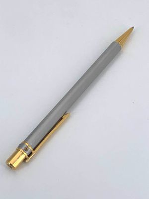 Must de CARTIER : Stylo bille modèle "Santos" en acier doré … - Photo 1