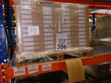 a pallet full of boxes on a pallet in a warehouse
