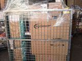 a large cart with a lot of boxes in it