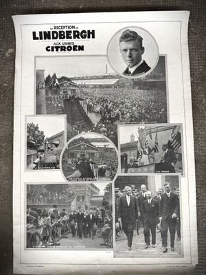 a black and white photo of a newspaper with pictures of men in suits