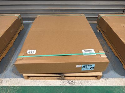 several boxes are stacked on top of each other on a pallet