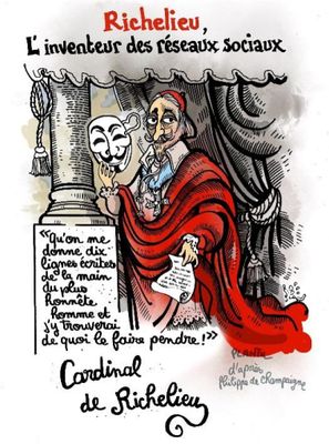 une image représentant un dessin de bande dessinée montrant un homme portant un masque sur la tête