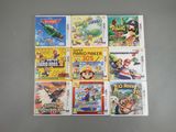 beaucoup de jeux de nintendo wii sur la table
