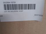 a close up of a box with a barcode on it