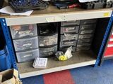 a workbench with many tools on it in a garage