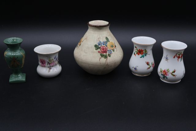 Lot de vases dont un en faïence Massier