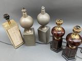 a lot of different types of lamps on the table