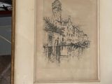 une photo d'une photo d'un bâtiment surmonté d'une tour horloge
