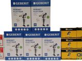 Plusieurs cartons de produits Gerbert sont empilés les uns sur les autres