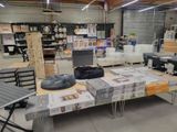 a room with a lot of furniture in it