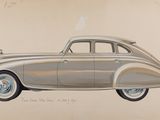 un vieux dessin représentant une voiture argentée sur fond beige