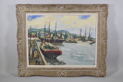 Elisée MACLET (1881-1962) Port animé Huile sur panneau signé…