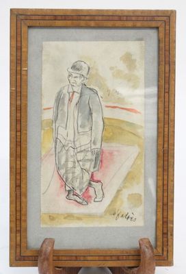 Joaquin FABRES (1864-1914) Homme debout .