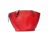 louis vuitton red epi leather bucket bag