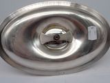 a silver plate that has a lock on it