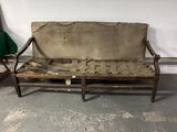 a couch that is sitting in the middle of a room