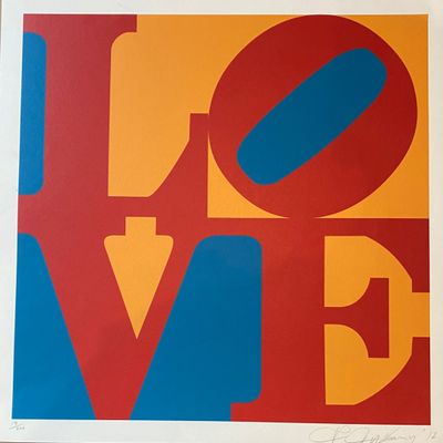 Robert Indiana (1928-2018) "LOVE" - Impression en couleurs s…