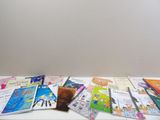 a lot of books on the table together on the table