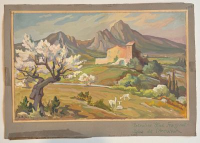 Jos Henri PONCHIN (1897 - 1981), Provence, "Maison dans pays…