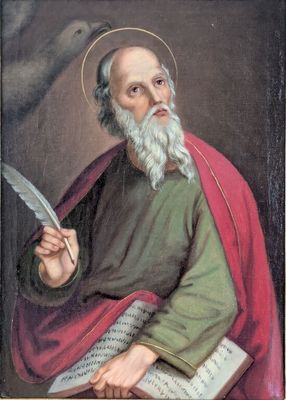 École XIXème, Saint Jean l'Évangéliste, huile sur toile, dim…