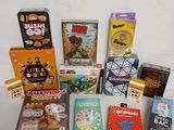 a lot of different toys and games on the table