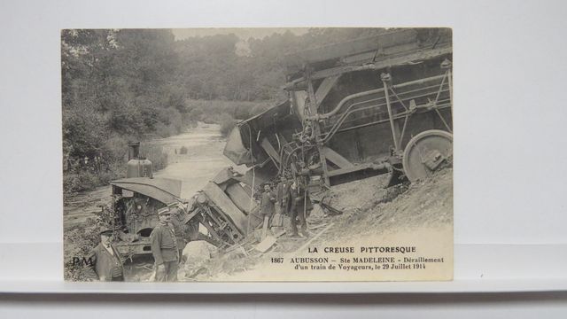 Aubusson : Ste-Madeleine. Déraillement d’un train de voyageurs (P...