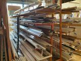 a lot of shelves that have different types of metal items on them