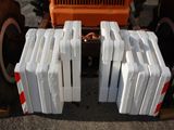 a lot of white boxes stacked on top of each other