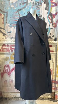 Manteau T.S A.VAUTHIER Oversize Drap de Laine Noir Neuf avec étiquette - Photo 1