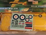 a box with a model of a plane in it