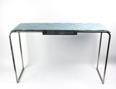Robert DARGAUD (Xx - XXIe s) Elegante console en marqueterie…