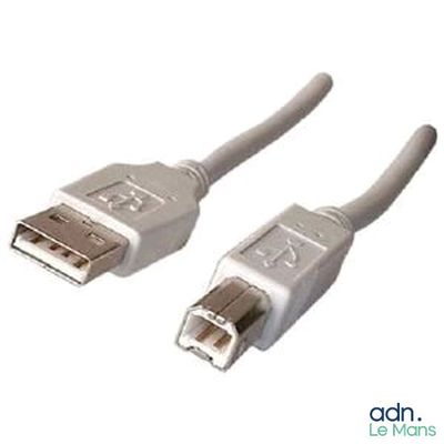 Lot de 2 câbles dont un d'alimentation et un autre pour impr…