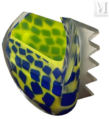 Nicolas MORIN Vase en verre 1991