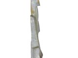 statue of a man on a rock on a white background