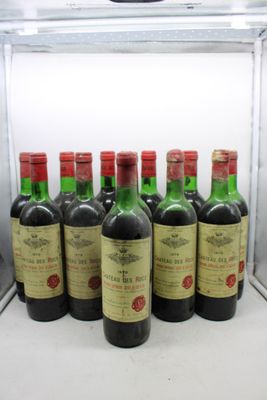 1979, Ch DES ROCS, Bordeaux Supérieur; 12 bouteilles, voir p…