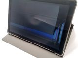 a tablet that is sitting on top of a table