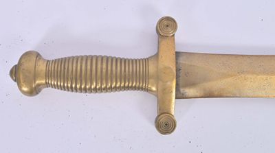 an image of a close up of a knife on a white surface