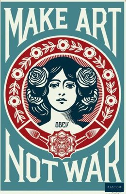 affiche « Make Art Not War »