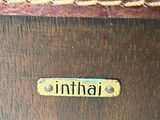 a close up of a suitcase with a label on it