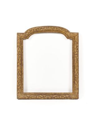 an old gold frame with a white background and a white wall