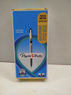 [Lot de 12] - PAPER MATE - Stylos billes rétractables - Poin…