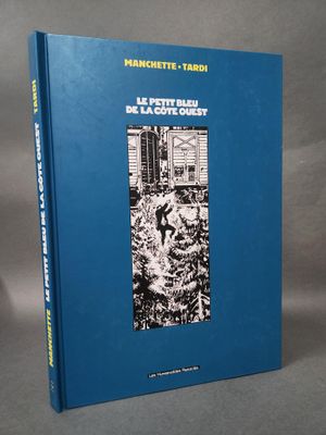 La couverture du livre *Le Petit Bleu de la Couley* est représentée sur un fond gris.